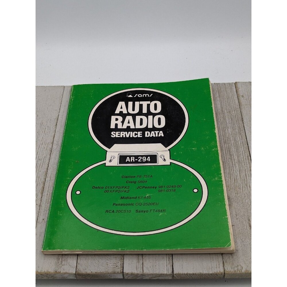 Original Sams Auto Radio Service Data Book AR-294